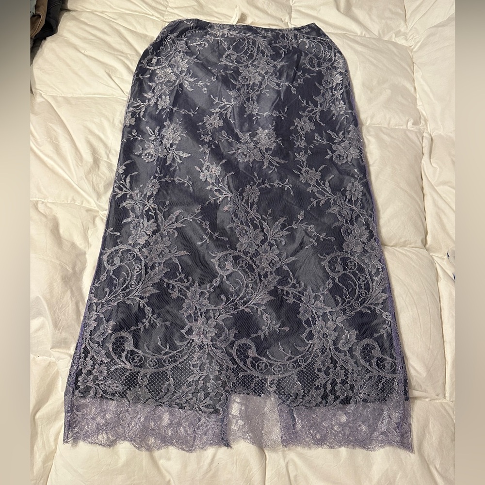 Johanna Beck Silk and Lace Maxi Skirt - NWT - Size 12